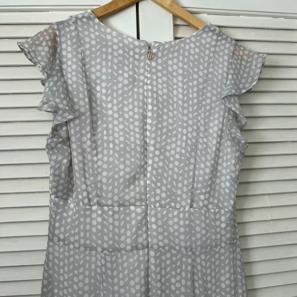 Tommy Hilfiger Gray Polka Dot Maxi Dress - Picture 3 of 6